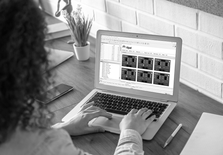 A person using a trading app on their tablet